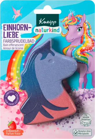 naturkind Einhorn-Liebe Farbsprudelbad von KNEIPP