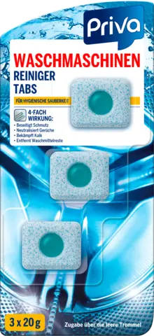 Waschmaschinen Reiniger Tabs von PRIVA