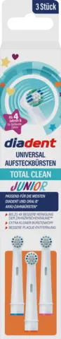 Aufsteckzahnbürsten Total Clean Junior von DIADENT