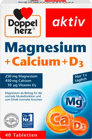 Magnesium 400 + Calcium + D3 von DOPPELHERZ