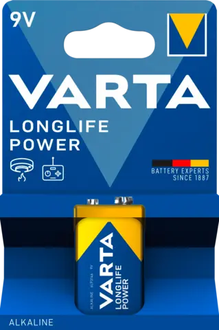 9V Batterien Longlife Power von VARTA
