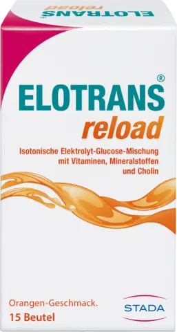 Reload Elektrolyt-Pulver mit Vitaminen Orangen-Geschmack von ELOTRANS