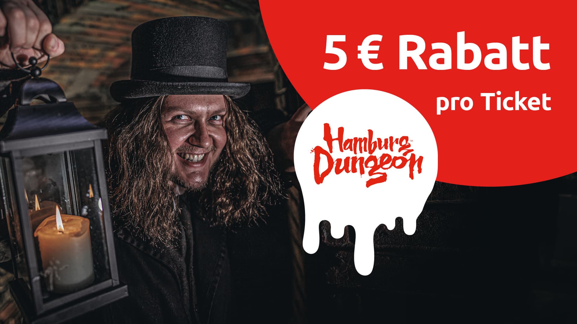 Sparen mit der budni-Karte beim Hamburg Dungeon