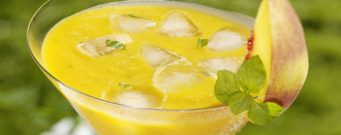 Alkoholfreier Pfirsich Cocktail